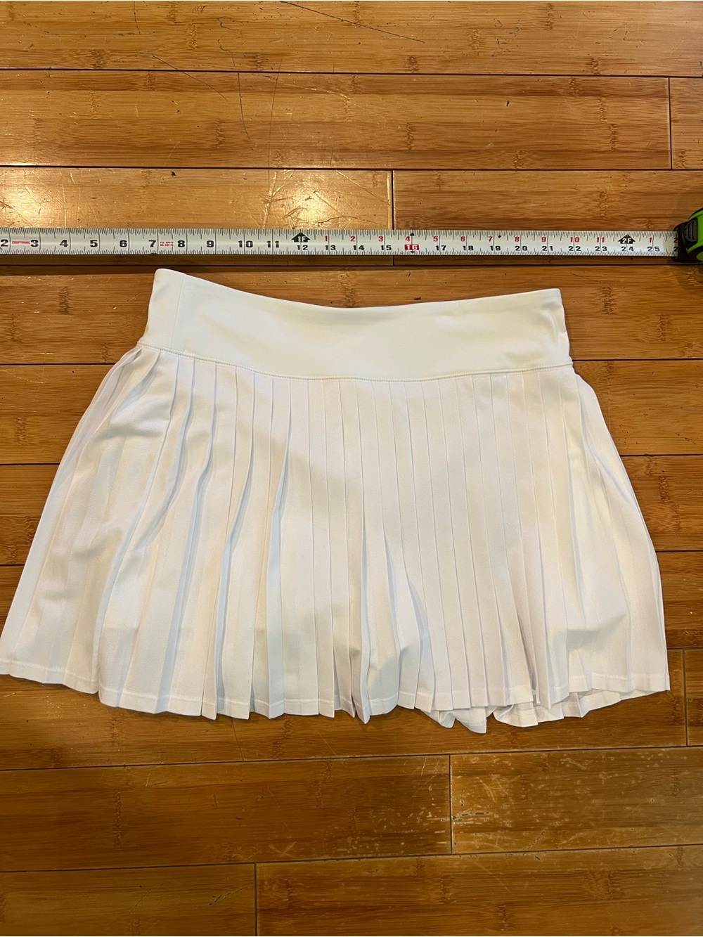 J. Crew White Active Pleated Skort